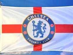 Chelsea Football Club Flag Red White 3x5ft Banner Polyester