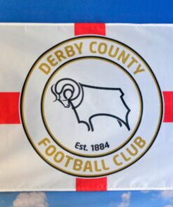 Derby County Football Club Flag Red 3x5ft Banner Polyester