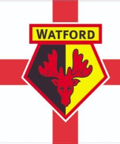 Watford F.C. Football Club Flag 3x5ft Banner Polyester Red White