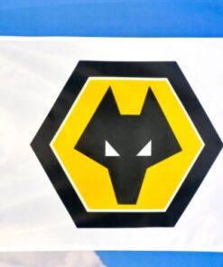 Wolves Football Club Flag 3x5ft Banner Polyester White