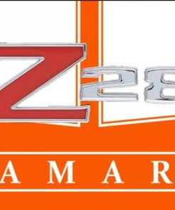 Chevrolet Camaro Z28 3x5 ft Flag Banner Garage Man-Cave Chevy Racing Car Club Orange