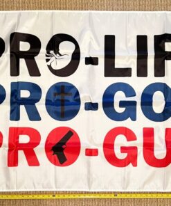 Pro Life Pro Gun Pro God W Equality Vote Pro Life Poster Sign 3x5'