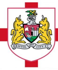 Bristol City Football Club Flag 3x5ft Banner polyester Red White