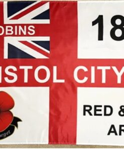 Bristol City Football Club Flag 3x5ft Banner polyester Red White Army