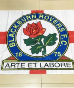 Blackburn Rovers Football Club Flag White 3x5ft Banner polyester