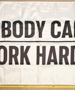 Motivation Flag Nobody Cares Work Harder WH Gym Banner Sign 3x5'