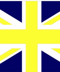 Leeds United Yellow and Blue Union Flag 3x5ft Banner Polyester