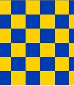 Oxford United Check Flag 3x5ft Banner Polyester