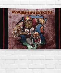 Washington Commanders Redskins 3x5 ft Flag Football Champions Wall Banner