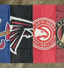 Atlanta Braves Falcons Hawks United FC Flag 3x5 ft Sports