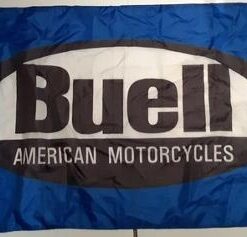 Buell Motorcycles American Blue Flag 3X5 Ft Polyester Banner USA 90x150cm