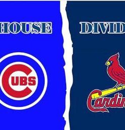 Chicago Cubs and Cardinals Divided Flag 3x5ft