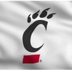 Cincinnati Bearcats White Flag 3X5ft Banner USA Polyester with 2 Brass Grommets