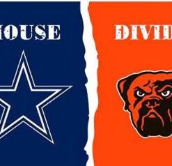 Dallas Cowboys and Cleveland Browns Divided Flag 3x5ft