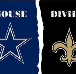 Dallas Cowboys and New Orleans Saints Divided Flag 3x5ft