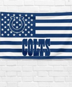 For Indianapolis Colts Football Fans 3x5 ft American Flag Gift Banner