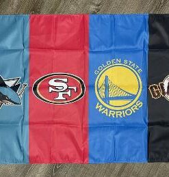 Golden State Warriors San Francisco 49ers Giants Sharks Flag 3x5ft