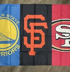 Golden State Warriors San Francisco Giants 49ers Flag 3x5 ft Banner Man-Cave