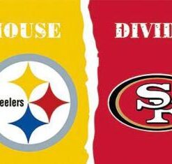 Pittsburgh Steelers and San Francisco 49ers Divided Flag 3x5ft