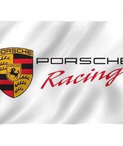Porsche Flag White Racing 3X5 Ft Polyester Banner USA 90x150cm