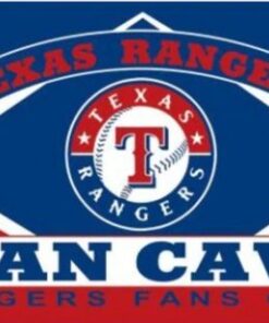 Texas Rangers Man Cave Flag 3x5ft Banner Usa Polyester With Brass Grommets