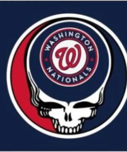 Washington Nationals Dead Skull Flag 3x5ft Banner Usa Polyester With Brass Grommets
