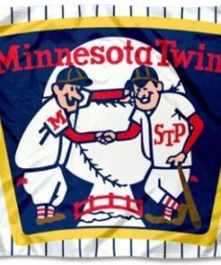 Minnesota Twins Retro Vintage Flag 3x5ft Banner Usa Polyester With Brass Grommets