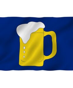 Beer Mug Flag With Brass Grommets 3x5ft Banner Usa Polyester