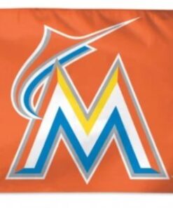 Miami Marlins Orange Flag 3x5ft Banner Usa Polyester With Brass Grommets