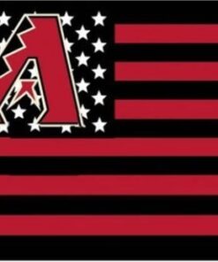 Arizona Diamondbacks Usa Stars Flag 3x5ft Banner Usa Polyester With Brass Grommets