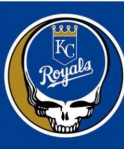 Kansas City Royals Dead Skull Flag 3x5ft Banner Usa Polyester With Brass Grommets