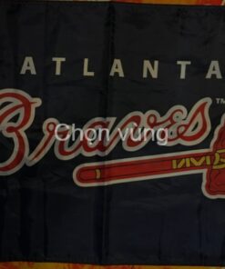 Atlanta Braves Baseball Balck Flag 3x5ft Banner Usa Polyester With Brass Grommets