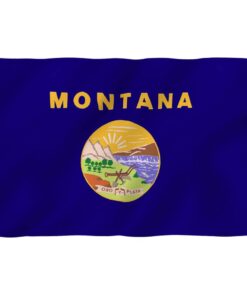 3x5 Foot Montana State Flag - Montanan Mt Flags Polyester With Brass Grommets 3x5 Ft Banner