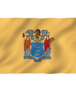 New Jersey State Flag - Newjersey Nj Flag Polyester With Brass Grommets 3x5ft Banner Usa