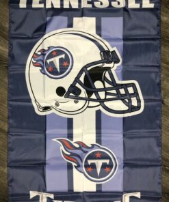 Tennessee Titans Vertical Flag 3x5 Ft Sports Blue Vertical Banner Man-cave Garage