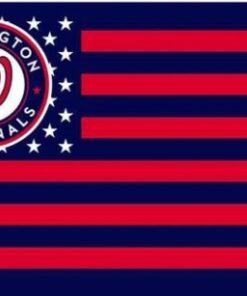 Washington Nationals Us Star Flag 3x5ft Banner Usa Polyester With Brass Grommets