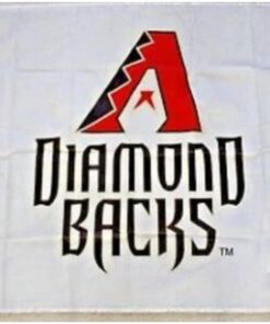 Arizona Diamondbacks White Flag 3x5ft Banner Usa Polyester With Brass Grommets