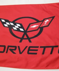 Corvette Red Premium C-5 Wing's Flag 3' x 5' Indoor Outdoor