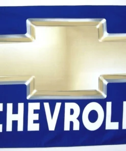 Chevrolet Premium Bowtie Gold & Blue Flag 3' x 5' Indoor Outdoor