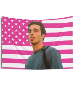 Jacob Elordi Tapestries, Jacob Elordi Pink Flag, Jacob Elordi Indoor Wall Tapestries