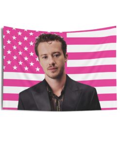 Joseph Quinn Tapestries, Joseph Quinn Pink Flag, Joseph Quinn Indoor Wall Tapestries