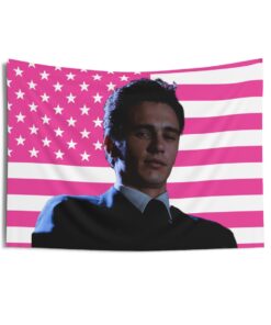 James Franco Tapestries, James Franco Pink Flag, James Franco as Harry Osborn Indoor Wall Tapestries