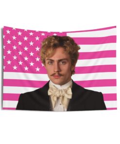 Aaron Taylor Johnson as Vronsky Tapestries, Aaron Taylor Johnson Pink Flag, Aaron Taylor Johnson Indoor Wall Tapestries