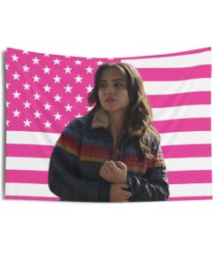 Isabela Merced as Dina Tapestries, Isabela Merced Pink Flag, Isabela Merced Indoor Wall Tapestries
