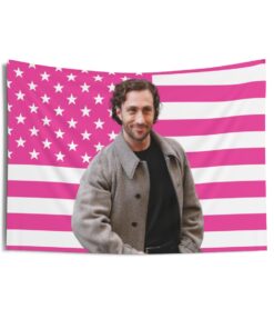 Aaron Taylor-Johnson Tapestries, Aaron Taylor-Johnson Pink Flag, Aaron Taylor-Johnson Indoor Wall Tapestries