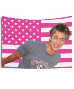 Chad Michael Murray as Lucas Scott Tapestries, Chad Michael Murray Pink Flag, Chad Michael Murray Indoor Wall Tapestries