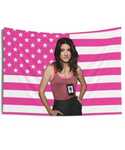 Debra Morgan Tapestries, Debra Morgan Pink Flag, Jennifer Carpenter as Debra Morgan Wall Tapestries