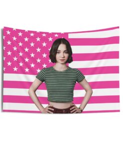Emma Myers as Pippa Tapestries, Emma Myers Pink Flag,