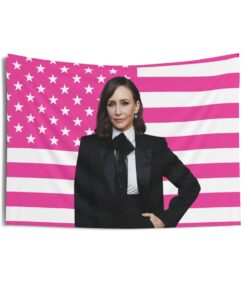 Vera Farmiga classic and elegant Tapestries, Vera Farmiga Pink Flag, Vera Farmiga