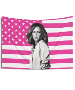 Vera Farmiga Tapestries, Vera Farmiga Pink Flag, Vera Farmiga Indoor Wall Tapestries